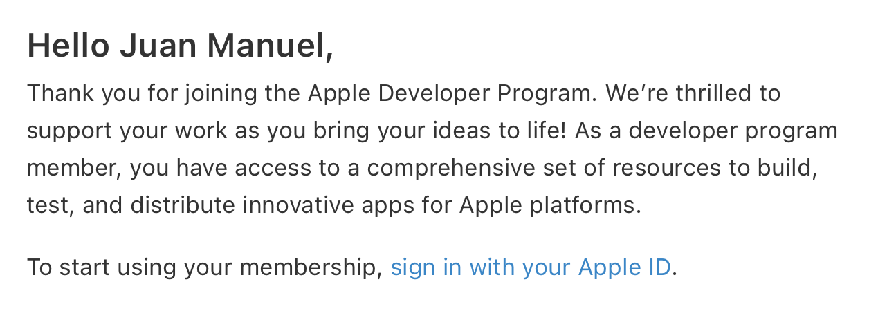 Finally enrolled in Apple Developer Program!