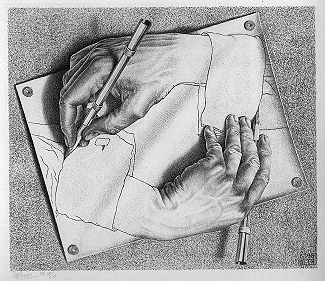 Drawing hands - Escher